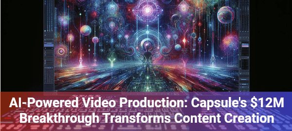 Capsule's $12M AI video editor revolutionizes video production, making professional editing accessible to everyone.